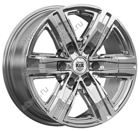 Диски литой K&K R8 (КС1174) 7,5x17 6*139,7 Et:25 Dia:77,9 Дарк платинум Екатеринбург