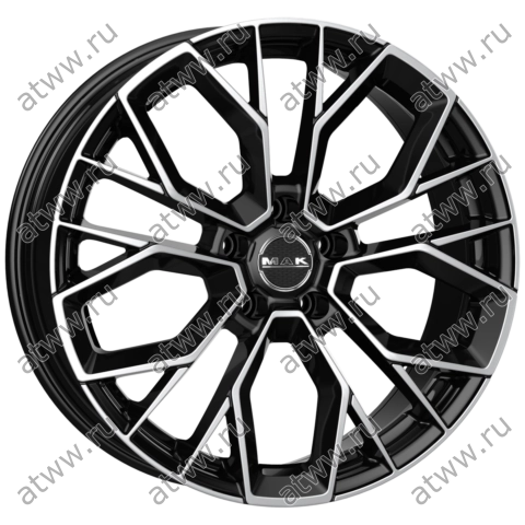 Диски литой MAK Stilo 10x21 5*112 Et:19 Dia:66,45 Black Mirror Екатеринбург