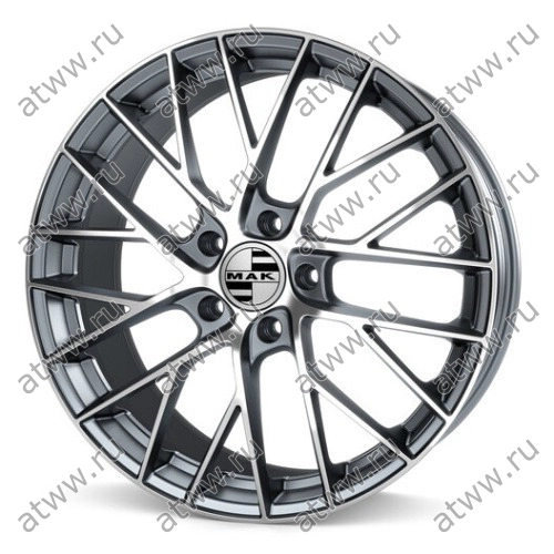 Диски литой MAK Monaco 8,5x19 5*130 Et:55 Dia:71,6 Gun Met-Mirror Face Екатеринбург