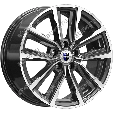 Диски литой K&K Лацио 7,5x17 5*110 Et:38 Dia:67,1 алмаз черный Екатеринбург