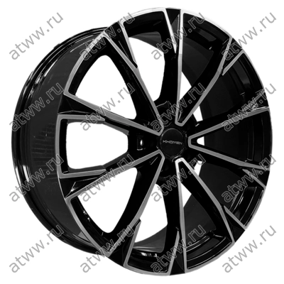 Диски литой Khomen KHW2018 8x20 5*108 Et:46 Dia:63,4 Black-FP Екатеринбург