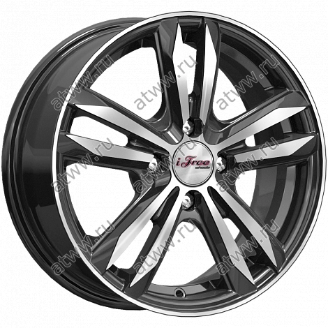 Диски литой iFree Маскот 6x15 4*100 Et:46 Dia:54,1 блэк джек Екатеринбург