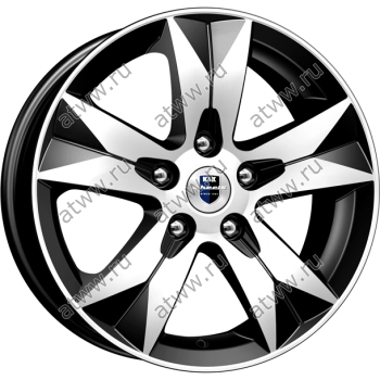 Диски литой K&K Crossline 6,5x16 5*114,3 Et:47 Dia:66,1 алмаз черный Екатеринбург