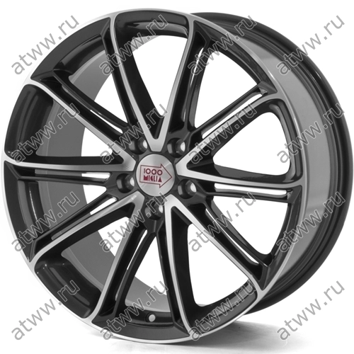 Диски литой 1000 Miglia MM1007 8,5x20 5*114,3 Et:42 Dia:72,6 Dark Anthracite Polished Екатеринбург