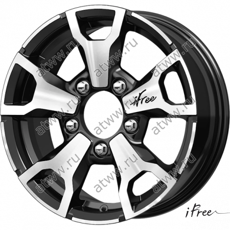 Диски литой iFree Тайган 6x16 5*139,7 Et:40 Dia:98 Блэк Джек Екатеринбург