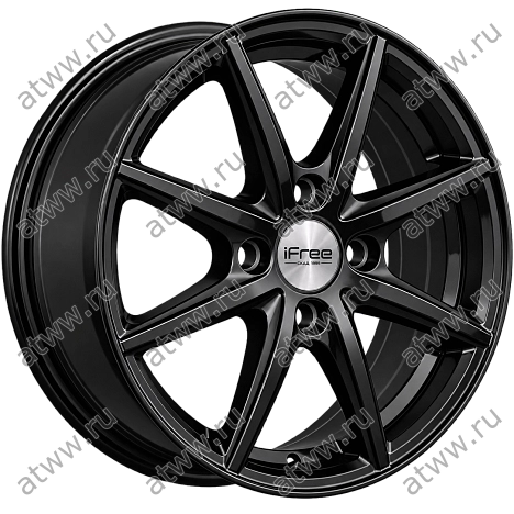 Диски литой iFree Краш 5,5x14 4*100 Et:38 Dia:67,1 BK Екатеринбург