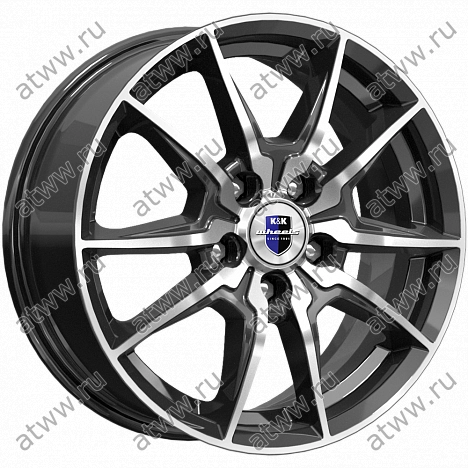 Диски литой K&K Адамар 6,5x16 5*114,3 Et:50 Dia:66,1 Алмаз чёрный Екатеринбург