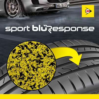 Летний дождь это не проблема для нового полимерного состава шин DUNLOP Sport BluResponse, данные шины обеспечивают прекрасные тяговые характеристики на влажных покрытиях!