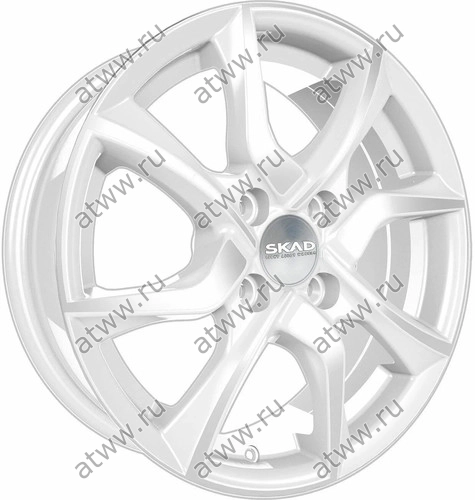 Диски литой Скад Тулон 6x15 4*100 Et:39 Dia:56,6 алмаз-белый Екатеринбург