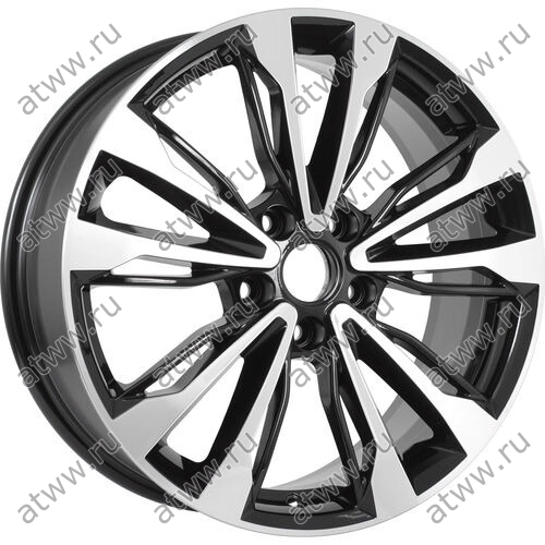 Диски литой KDW KD1830 7x18 5*108 Et:47 Dia:60,1 Black_Front_Polished Екатеринбург