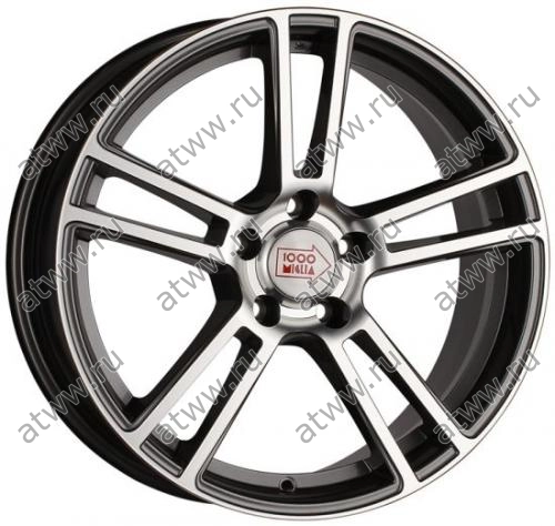 Диски литой 1000 Miglia MM1002 8x18 5*114,3 Et:40 Dia:67,1 Dark Anthracite Polished Екатеринбург