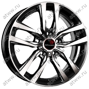 Диски литой Вектор B214 6x16 5*100 Et:38 Dia:57,1 алмаз черный Екатеринбург