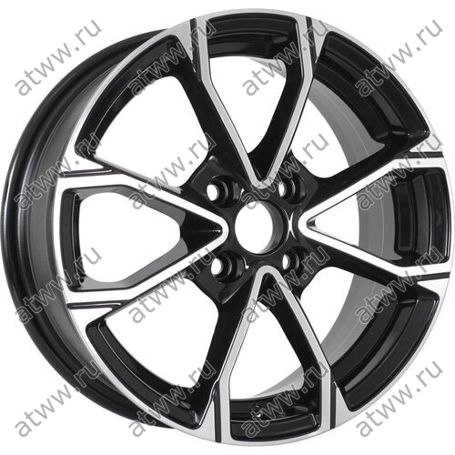 Диски литой KDW KD1590 6x15 4*100 Et:45 Dia:54,1 Black_Front_Polished Екатеринбург