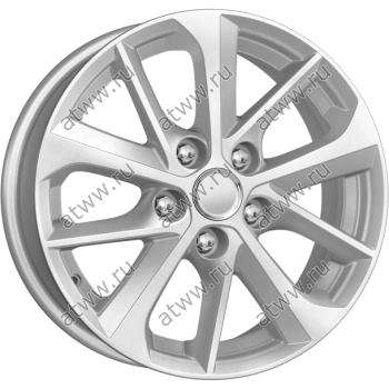 Диски литой K&K Toyota Corolla KC658 6,5x16 5*114,3 Et:45 Dia:60,1 сильвер Екатеринбург