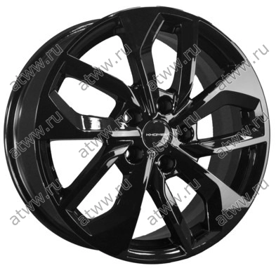 Диски литой Khomen 1703 7x17 5*112 Et:46 Dia:66,6 Black Екатеринбург