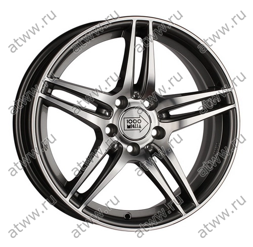 Диски литой 1000 Miglia MM037 7,5x17 5*112 Et:47 Dia:66,6 Anthracite Polished Екатеринбург