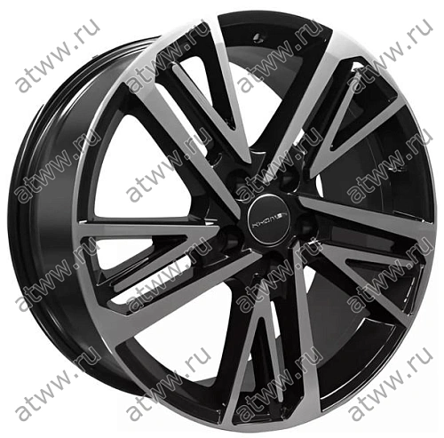 Диски литой Khomen KHW1815 8x18 5*112 Et:39 Dia:66,6 Black-FP Екатеринбург