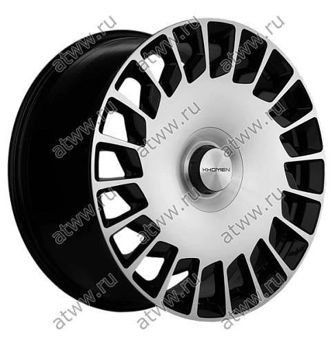 Диски литой Khomen 2007 9,5x20 5*112 Et:38 Dia:66,6 Black-FP Екатеринбург