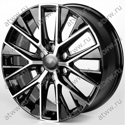Диски литой IWheel IVF-3219 8x20 6*139,7 Et:55 Dia:95,1 Чёрный Глянцевый + Полированные Спицы Екатеринбург