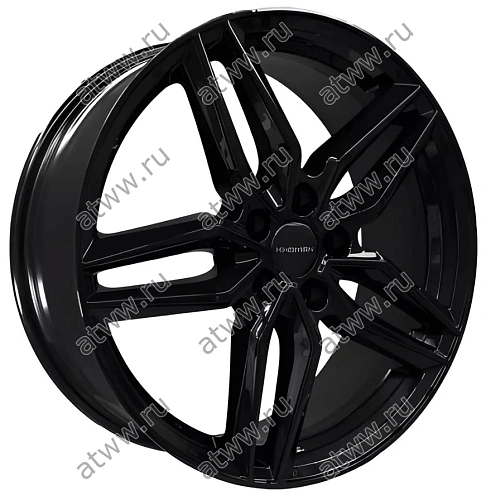 Диски литой Khomen KHW1911 7x19 5*114,3 Et:45 Dia:60,1 Black Екатеринбург