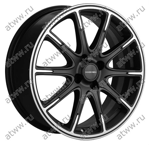 Диски литой Khomen 1707 6,5x17 4*98 Et:38 Dia:58,6 BLACK MATT FP Екатеринбург