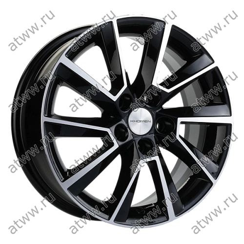 Диски литой Khomen 1604 6x16 5*105 Et:39 Dia:56,6 Black-FP Екатеринбург