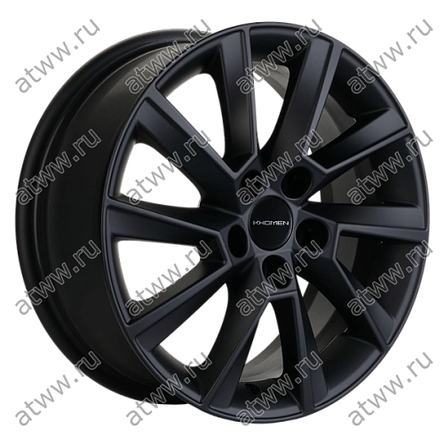Диски литой Khomen 1507 6x15 5*100 Et:38 Dia:57,1 black matt Екатеринбург