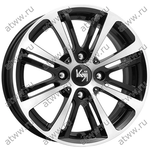 Диски литой K&K Беринг 6,5x15 4*98 Et:30 Dia:58,6 алмаз черный Екатеринбург