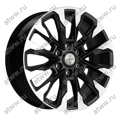 Диски литой Khomen 2010 8x20 6*139,7 Et:36 Dia:100,1 Black matt-FP Екатеринбург