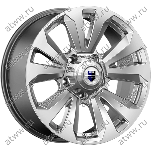Диски литой K&K Ла-Пас (КС897) 8x18 5*139,7 Et:30 Dia:108,5 Алмаз чёрный Екатеринбург
