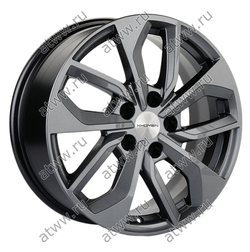Диски литой Khomen 1703 7x17 5*114,3 Et:45 Dia:67,1 Gray Екатеринбург