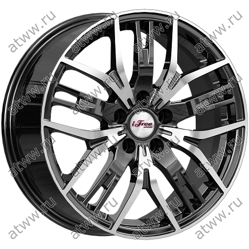 Диски литой iFree Аскет 7x17 5*108 Et:45 Dia:67,1 Блэк Джек Екатеринбург