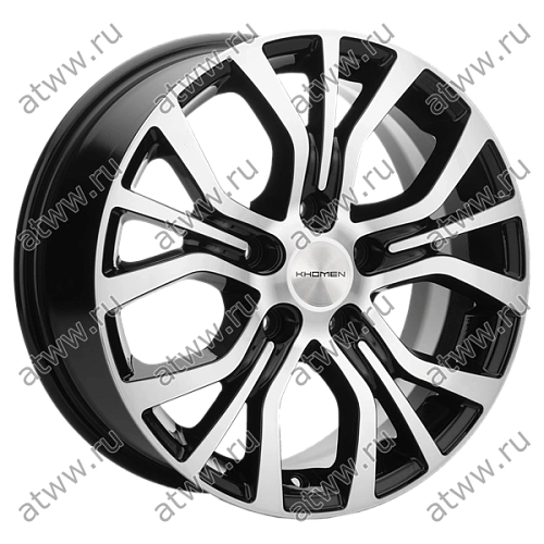 Диски литой Khomen 1608 6,5x16 5*110 Et:46 Dia:63,3 Black-FP Екатеринбург
