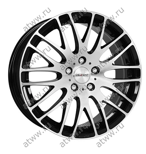 Диски литой DEZENT RG 7,5x17 5*108 Et:48 Dia:70,1 Черный с полировкой Екатеринбург
