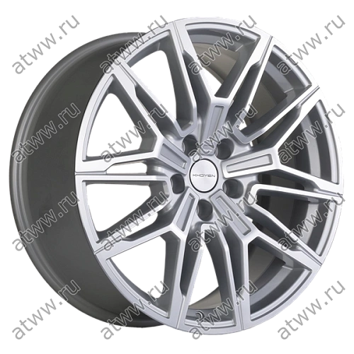 Диски литой Khomen 1904 8,5x19 5*112 Et:30 Dia:66,6 Brilliant Silver-FP Екатеринбург