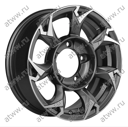 Диски литой Khomen 1505 5,5x15 5*139,7 Et:5 Dia:108,1 Gray-FP Екатеринбург