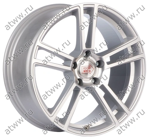 Диски литой 1000 Miglia MM1002 8x18 5*120 Et:35 Dia:72,6 Matt Silver Polished Екатеринбург