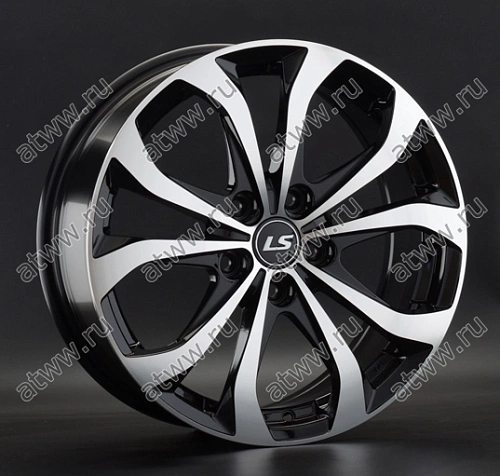 Диски литой LS wheels LS 843 7x17 5*114,3 Et:45 Dia:67,1 BKF Екатеринбург
