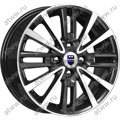 Диски литой K&K Модена-оригинал 6x15 4*100 Et:48 Dia:54,1 Алмаз черный Екатеринбург