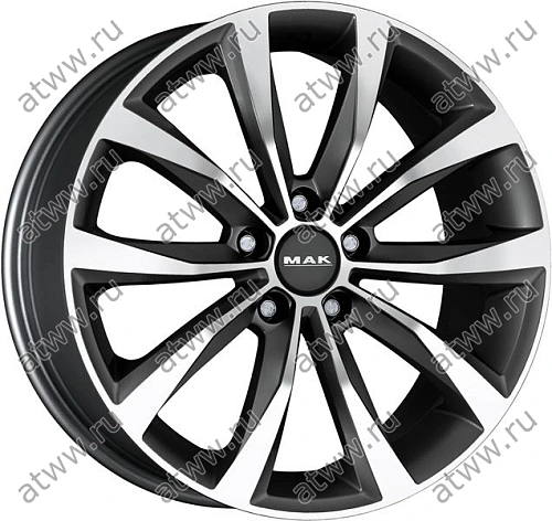 Диски литой MAK WOLF 7,5x18 5*112 Et:51 Dia:66,6 Gunmetal Mirror Face Екатеринбург