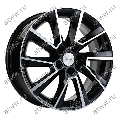 Диски литой Khomen 1604 6x16 5*100 Et:38 Dia:57,1 Black-FP Екатеринбург