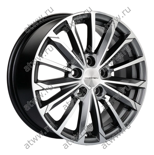 Диски литой Khomen 1611 6,5x16 5*114,3 Et:45 Dia:67,1 G-Silver-FP Екатеринбург