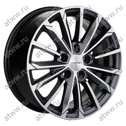 Диски литой Khomen 1611 6,5x16 5*114,3 Et:50 Dia:66,1 GRAY-FP Екатеринбург