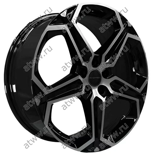 Диски литой Khomen KHW1909 7,5x19 5*114,3 Et:45 Dia:60,1 Black-FP Екатеринбург