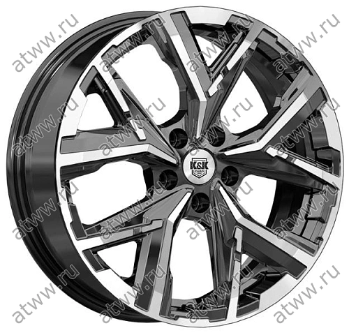 Диски литой K&K Айона 6,5x18 5*108 Et:33 Dia:60,1 Алмаз чёрный Екатеринбург