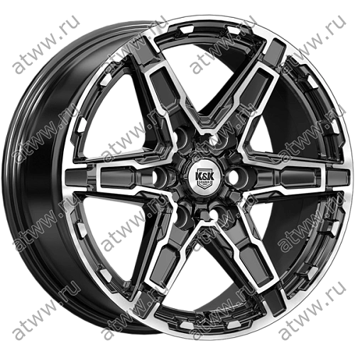 Диски литой K&K Дистрикт 8x18 6*139,7 Et:36 Dia:100,1 Алмаз чёрный Екатеринбург