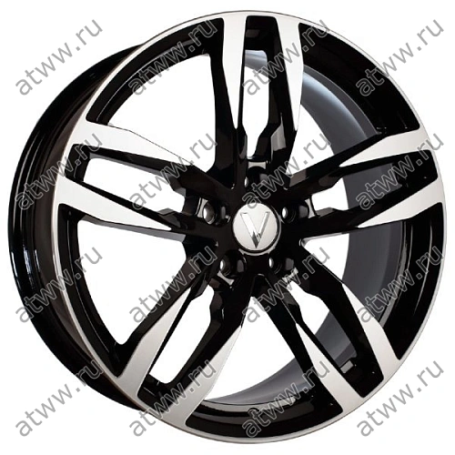 Диски литой Вектор B220 8x19 5*114,3 Et:50 Dia:67,1 Алмаз черный Екатеринбург