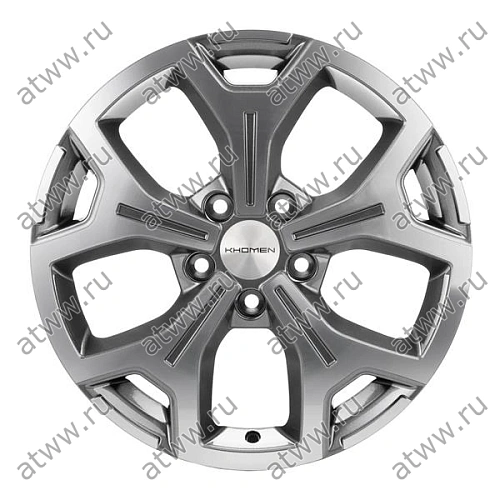 Диски литой Khomen 1710 6,5x17 5*120 Et:55 Dia:65,1 Gray-FP Екатеринбург
