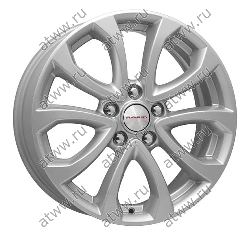 Диски литой K&K JUKE (КС-623) 7x17 5*114,3 Et:47 Dia:66,1 сильвер Екатеринбург