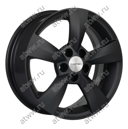 Диски литой Khomen 1504 6x15 5*100 Et:43 Dia:57,1 Black matt Екатеринбург